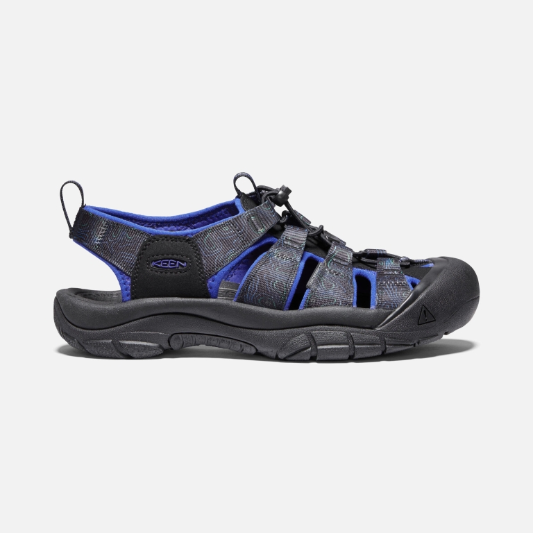 Keen Newport H2 Sandals - Men's Black Light Green Sandals